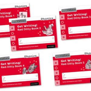 READ WRITE INC PHONICS GET WRITING! RED DITTY BOOKS 1-5 MIXED