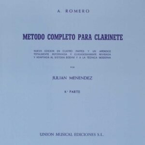 METODO COMPLETO PARA CLARINETE 3ºº PARTE JULIAN MENENDEZ
