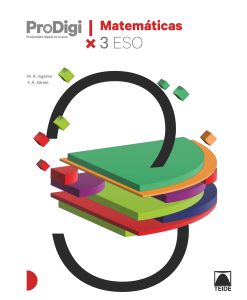 Cuaderno ProDigi. Matemáticas 3 ESO