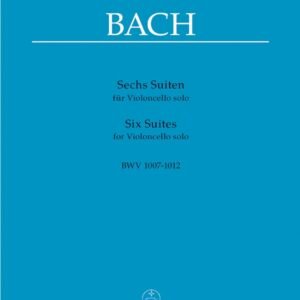 SIX SUITES FOR CELLO SOLO BWV 1007-1012 J.SEBASTIAN BACH